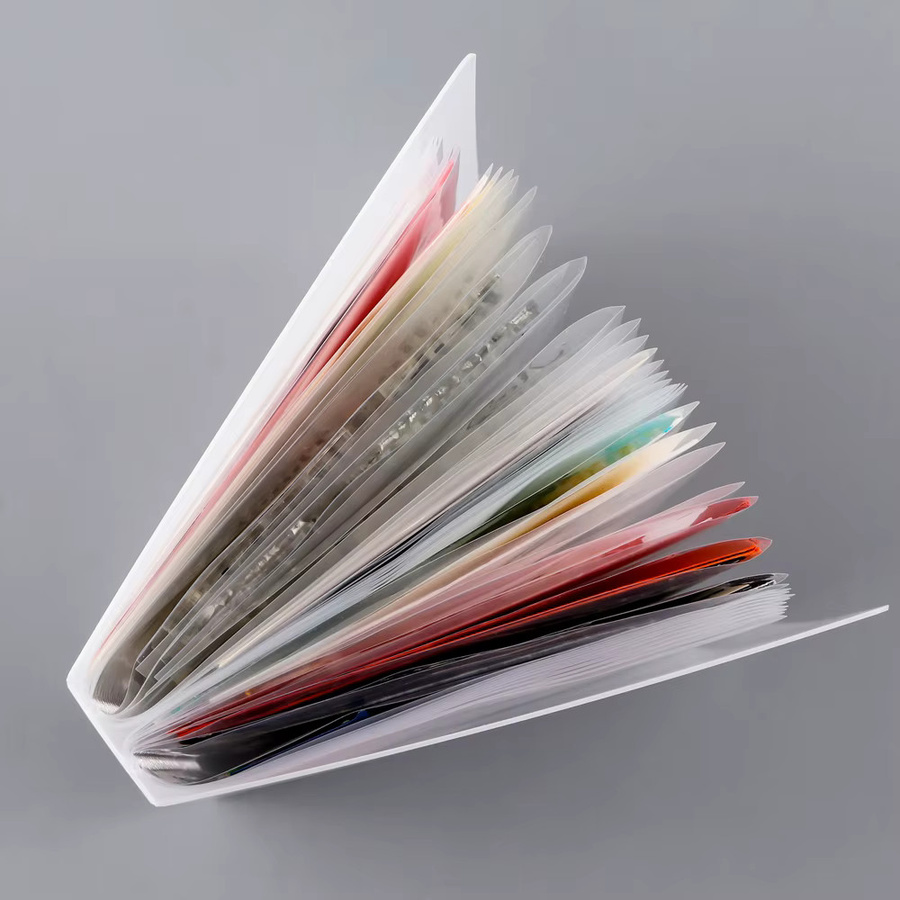 A6 Sticker Album Transparent mit 40 Seiten als Organizer für Sticker, Fotos und Stempel als Klebebuch und Sammelordner aus Kunststoff - Bild 1