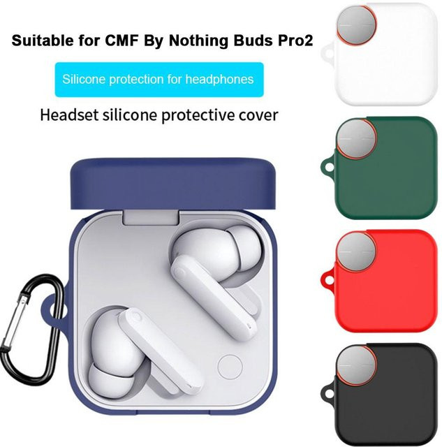 Silikon-Schutzhülle für CMF by Nothing Buds Pro2 in Schwarz - Bild 1