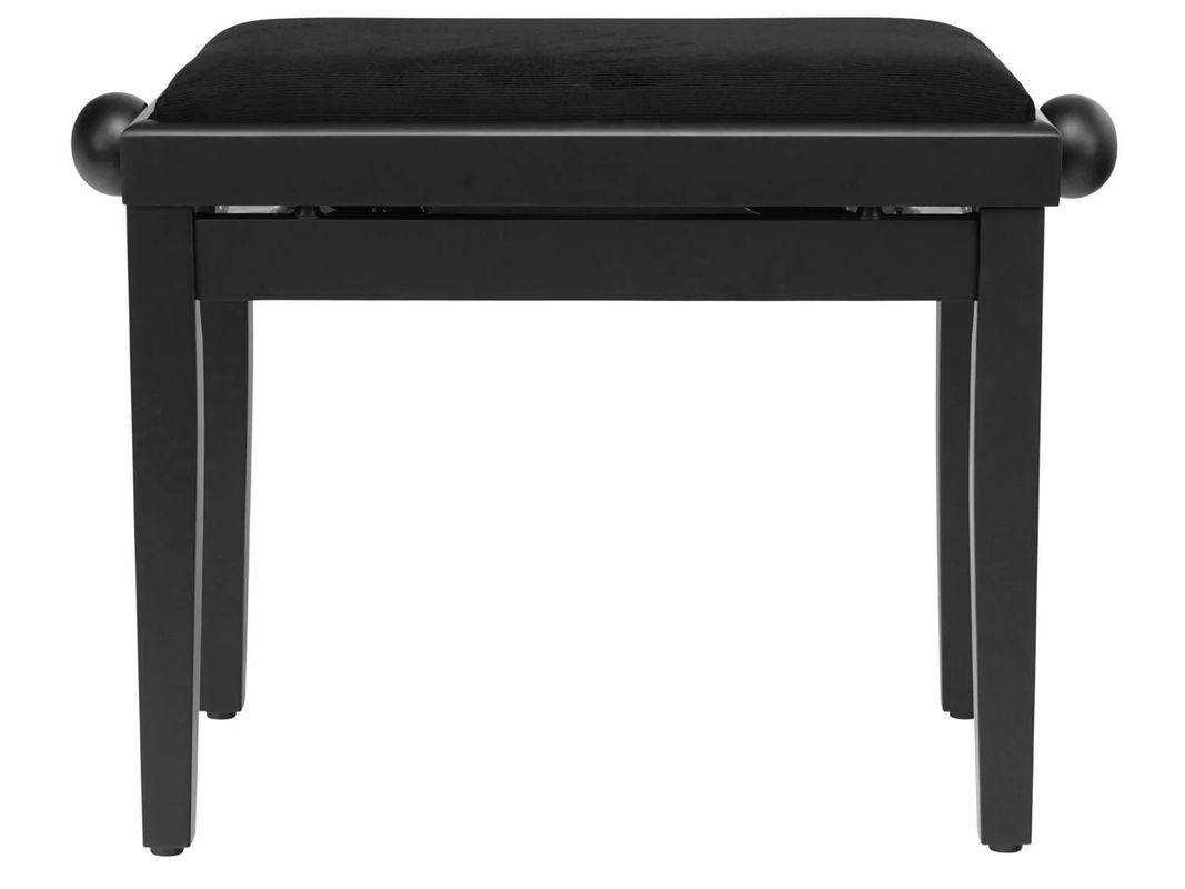 CLASSIC CANTABILE Pianobank mit Velourbezug in Schwarz matt - Bild 2