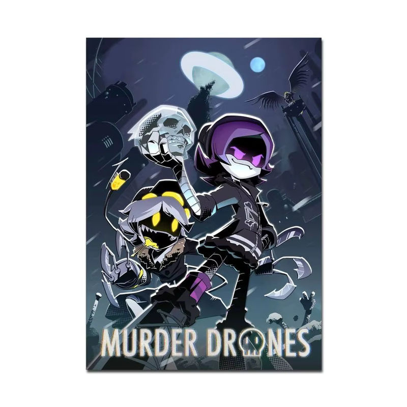 Potdemiel Anime Murder Drones Retro Wandposter aus Kraftpapier, Mehrfarbig, Rechteckig - Bild 5