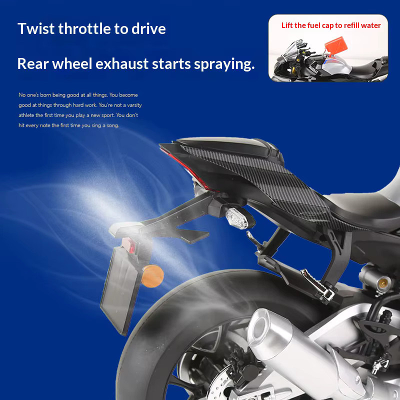 Maisto Yamaha R1M, Motorradmodell, 1:6, Metall, Schwarz - Bild 3