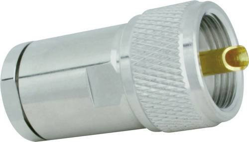 SSB Electronic 7394 UHF-Steckverbinder Stecker gerade, 50 Ohm, Silber, Edelstahl - Bild 1