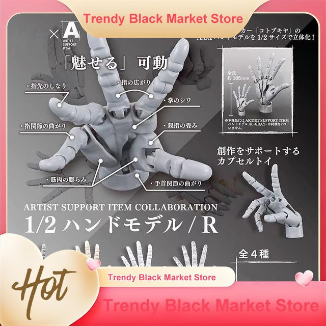 Bandai 1/2 Palm Mini Artikulierte Actionfigur, Anime-Charakter-Basismodell, Blau - Bild 1