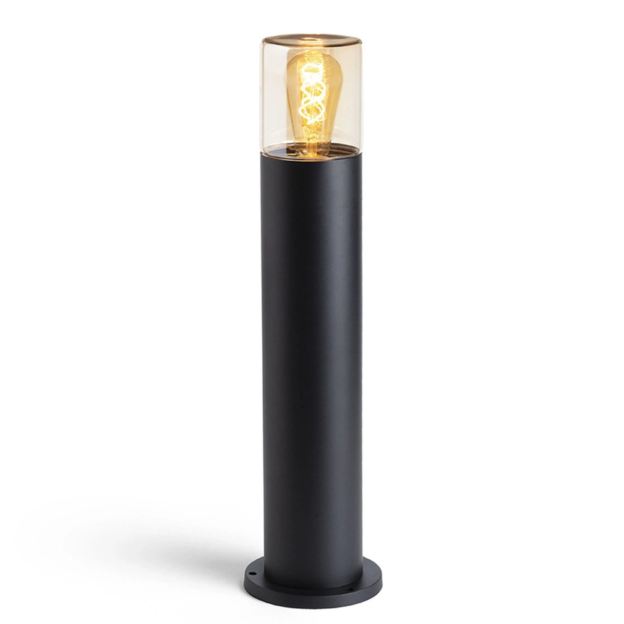Rendl Außenleuchte Quinn 60 Schwarz mit Bernsteinglas und LED IP54 - Bild 2