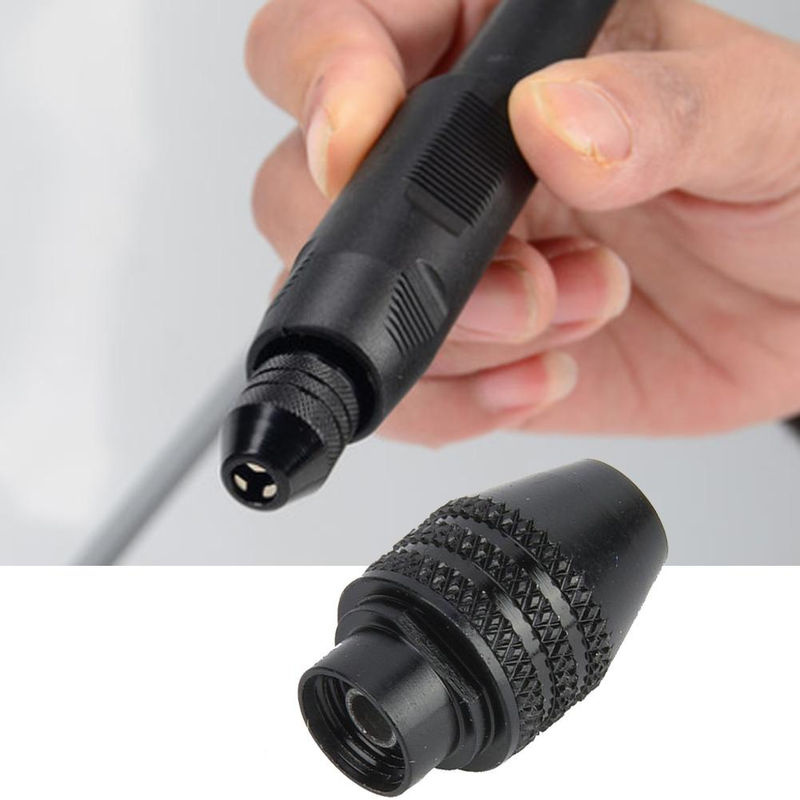 Neoglint 8mm Drei-Backen-Bohrfutter Spannzangenadapter Konverter für Elektroschrauber und Bohrmaschinen in Schwarz mit langem Schwanz - Bild 2