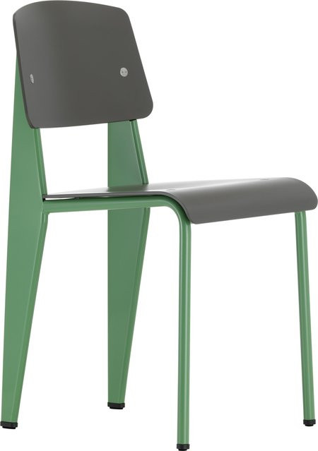 Vitra Standard Sp Stuhl in Grün aus ASA-Kunststoff und Metall matt - Bild 1
