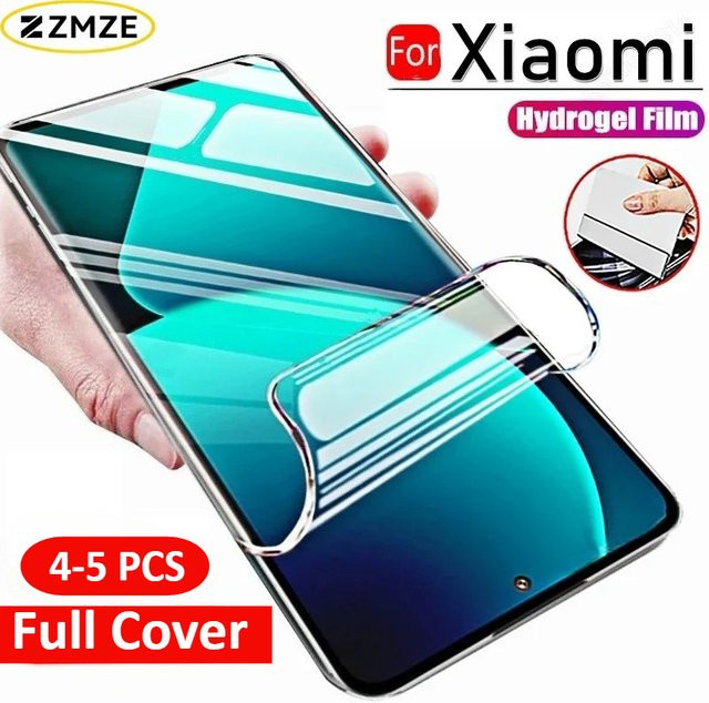 4/5 Stück Hydrogel-Displayschutzfolie für Xiaomi 17 Ultra 15 14 13T 12S 11 10 Note 10 Pro, transparente Weichfolie mit glatter Oberfläche und hoher Auflösung - Bild 1