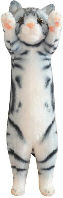 Yiran Health & Beauty Kawaii Handhebendes Kätzchen Plüschtier, Schwarz, 25cm - Bild 1