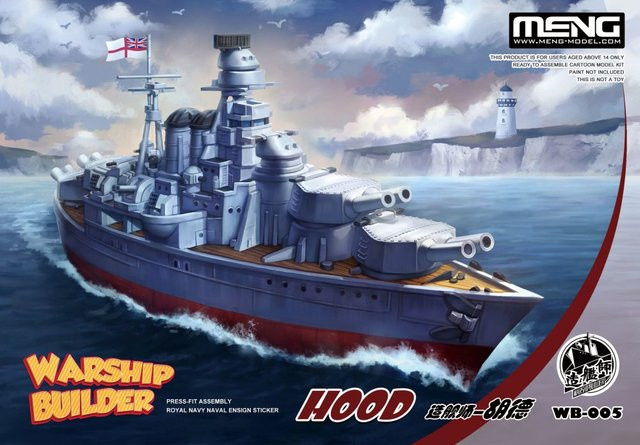 MENG Models Warship Builder - Hood, Fahrzeuge, ab 14 Jahren - Bild 1