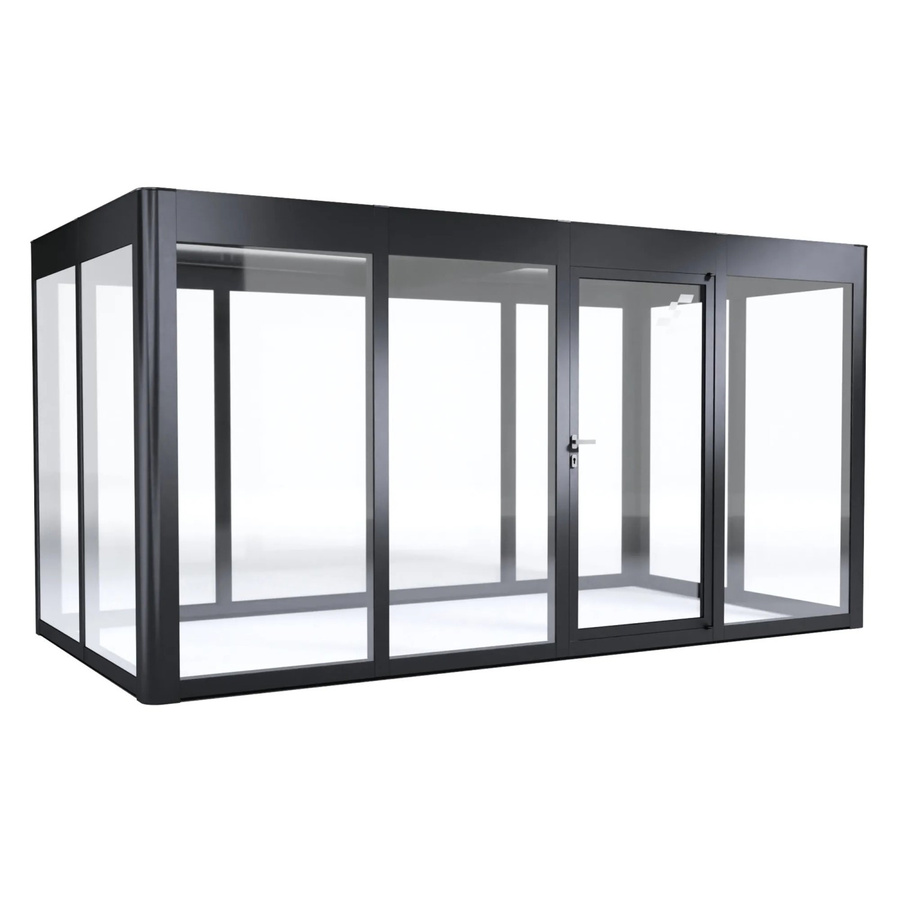 SunElements Gewächshaus SunGarden Infinity 4.2 Anthrazit-Metallic Grau B/H/T: 443 x 229 x 233 cm - Bild 2