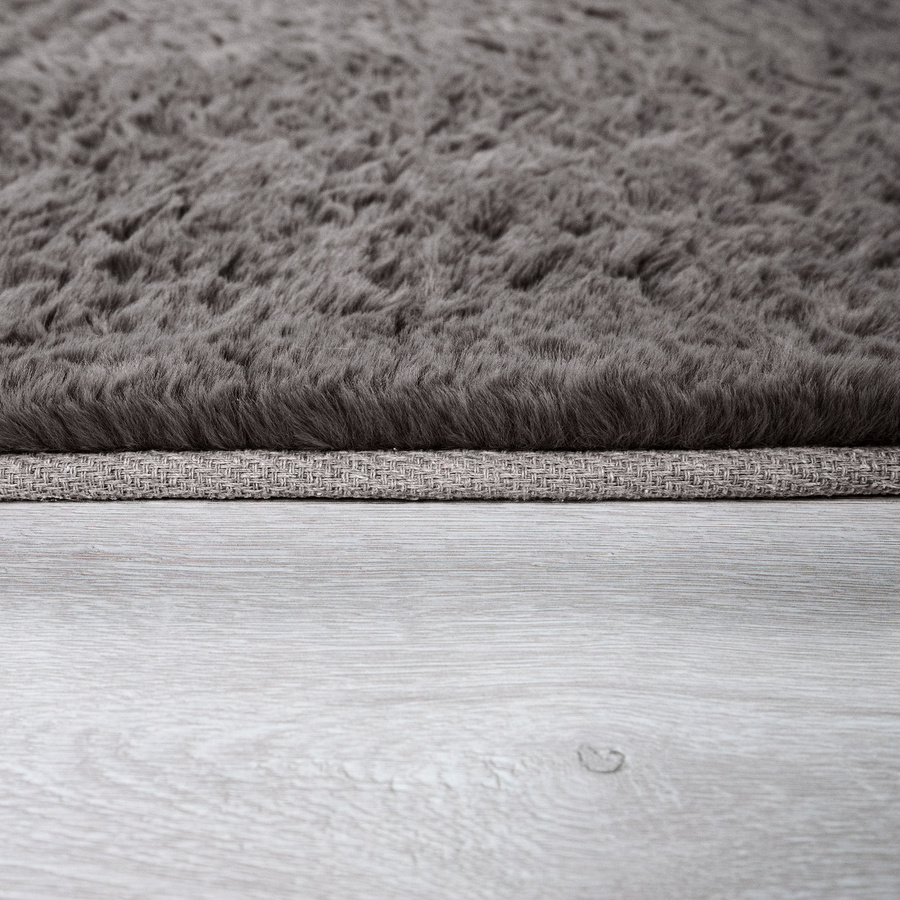 Fluffy Fellteppich in Charcoal Grau, B/T: 80 x 150 cm - Bild 2