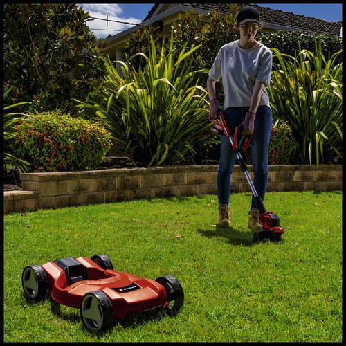 Einhell Power X-Change Akku-Rasentrimmer GE-CT 18/28 Li TC-Solo in Rot/Schwarz mit 28 cm Schnittbreite und Teleskopstange - Bild 3