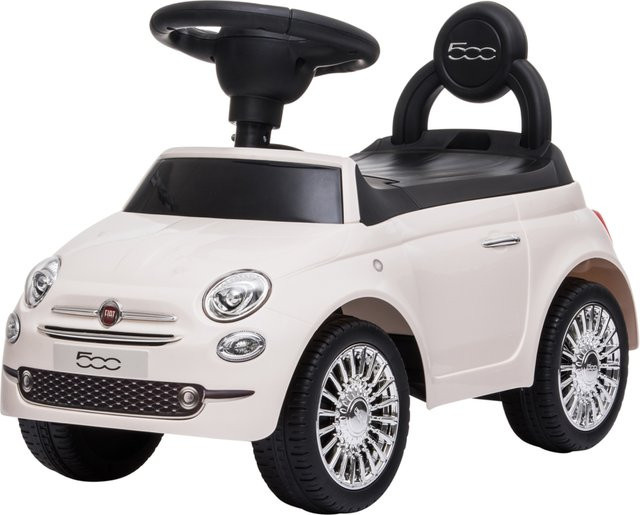 Fiat 500 Rutscher Weiß mit Licht und Sound ab 1 Jahr - Bild 1