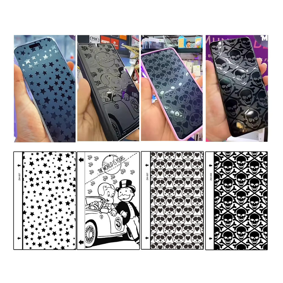 VORMIR 50 Stück Matte TPU Hydrogel Displayschutzfolie Design Micas Phone Skin Aufkleber für Plotter Cutter Maschinen in Multicolour - Bild 2