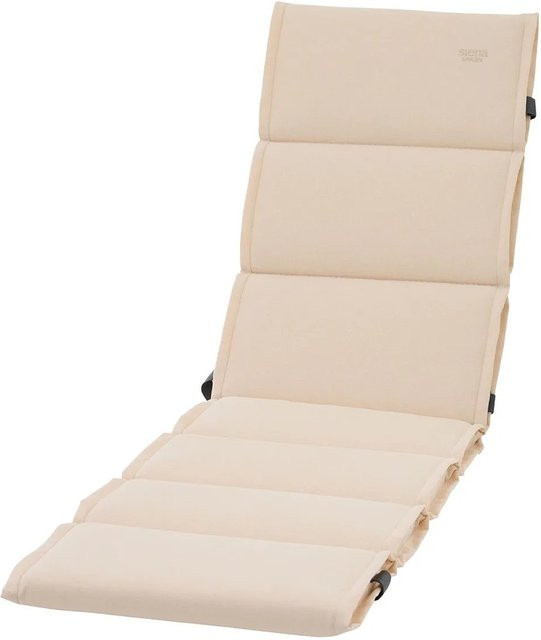 Siena Garden Relaxauflage Stella in Ecru mit Ties-Cords und Schaumstofffüllung, B/T/H: 160 x 48 x 6 cm - Bild 1
