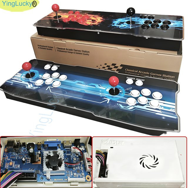 YingLucky Pandora Box Arcade-Konsole 3D Retro Bartop Spielkonsole mit 8-Wege-Joysticks und Drucktasten in Multicolour - Bild 1