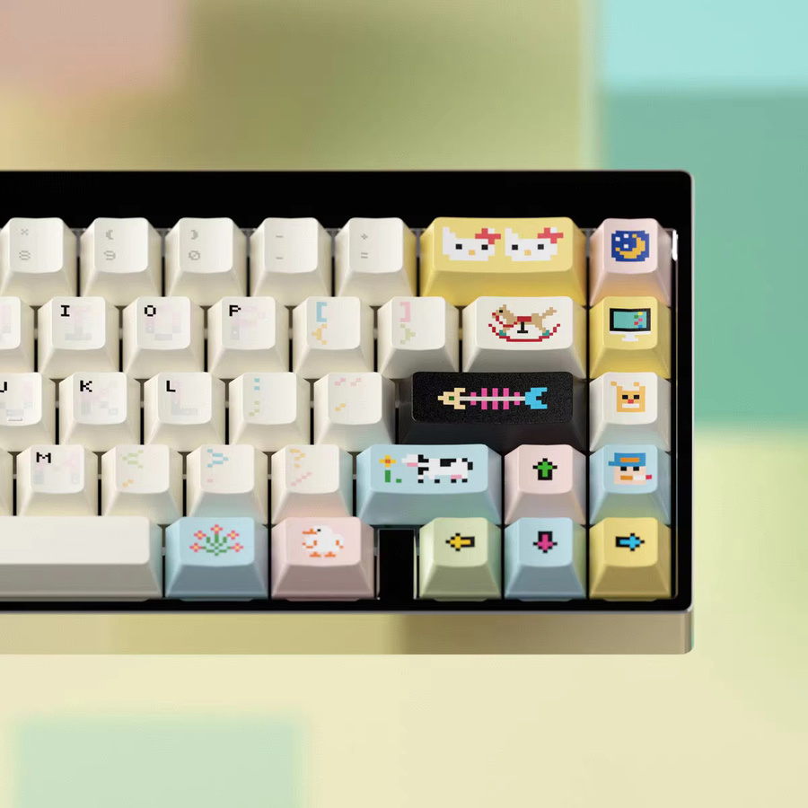 Wooting Tastenkappen mit Pixel Sweet Dream Motiv aus PBT in Multicolor für Hall Effect Magnetschalter-Mechanische Tastaturen - Bild 2