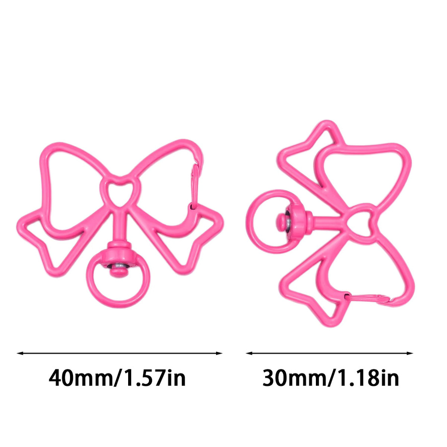 Schleifenverschluss Zinklegierung, Rosenrot, 40 mm - Bild 2
