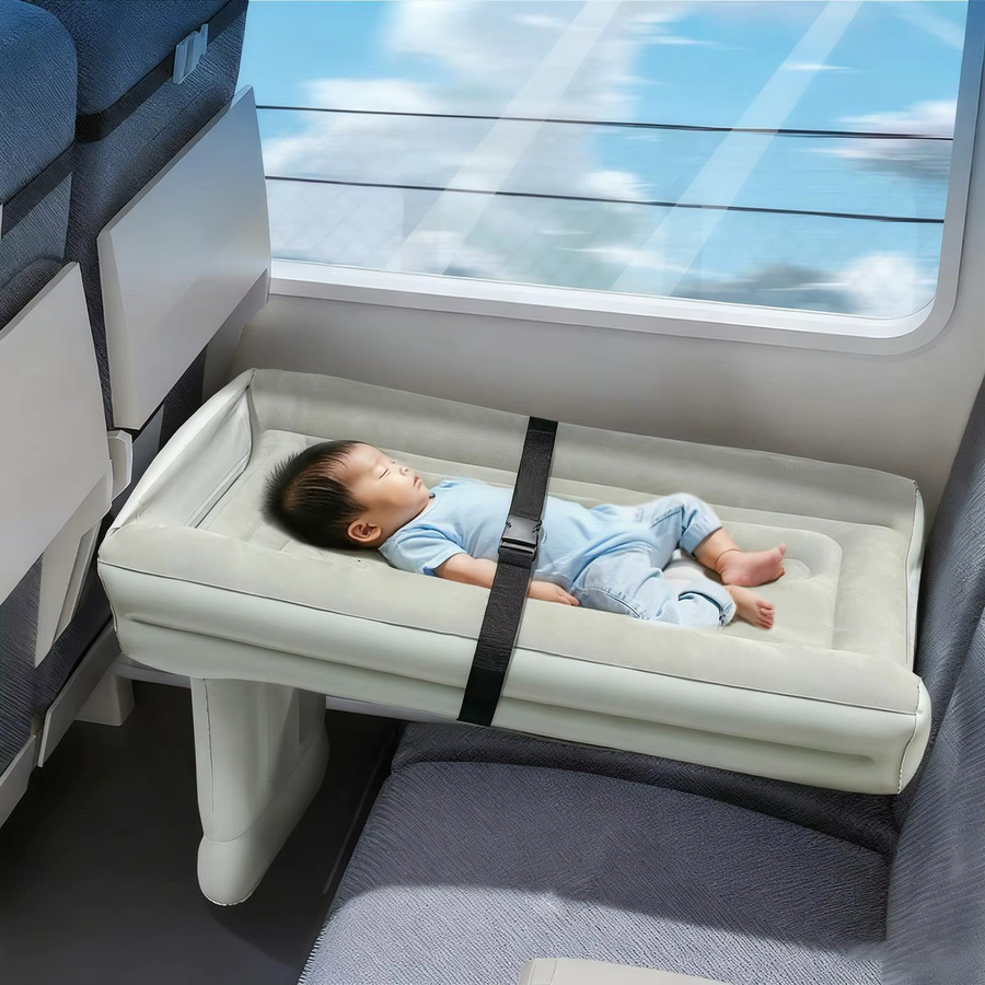 Aufblasbares Auto-Schlafbett mit Pumpe, verdickte Luftmatratze für Kinder als Rücksitz-Luftmatratze für Camping, Wandern und Outdoor-Reisen - Bild 4