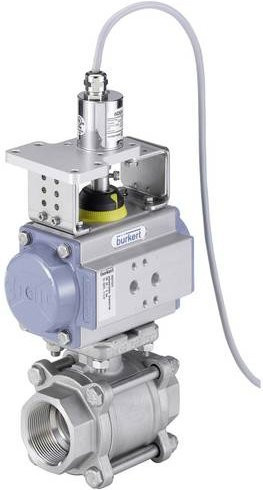 Bürkert Kugelhahn-Antriebseinheit 217256 8805 in Silber - Bild 1