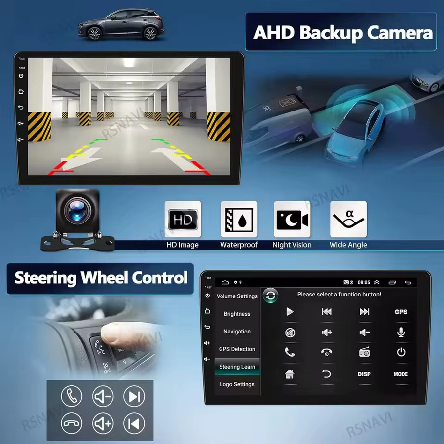 RSNAVI Android 16 Autoradio für Toyota RAV4 2013-2019 mit Carplay, GPS Navigation, DSP und 360 Kamera, Schwarz - Bild 4