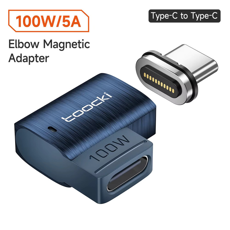Toocki 100W Magnetischer USB-C Adapter mit LED-Anzeige als USB-C Konverter für Xiaomi, Huawei, OnePlus und LG (OTG-Unterstützung) - Bild 6