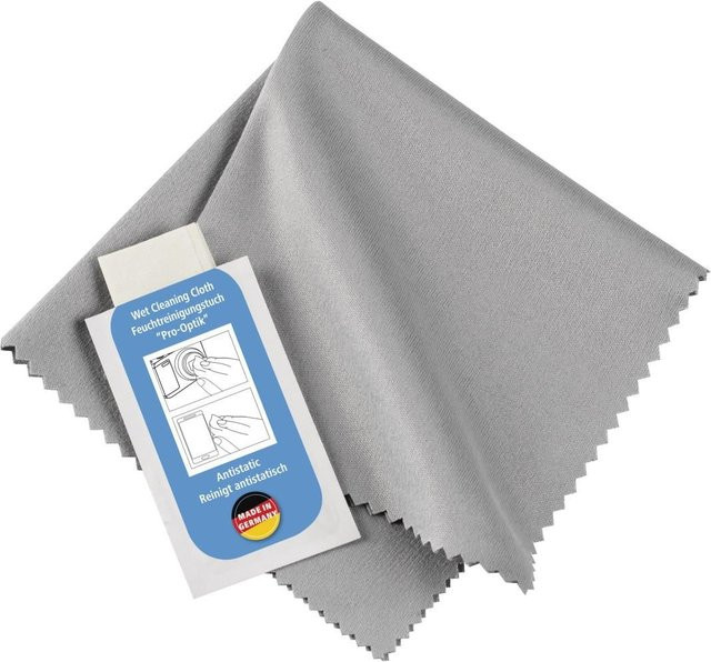 Hama Reinigungsset Pro-Optik in Grau mit 30 Feuchttüchern und 1 Mikrofasertuch - Bild 1