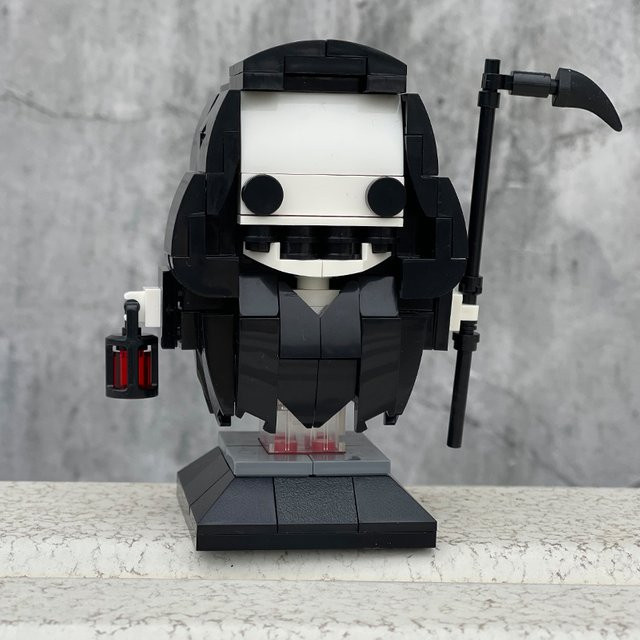Moc Ghost Brick heads Action figur Bausteine, Garno, Bunt / Mehrfarbig, Schwarz, Kunststoff - Bild 1