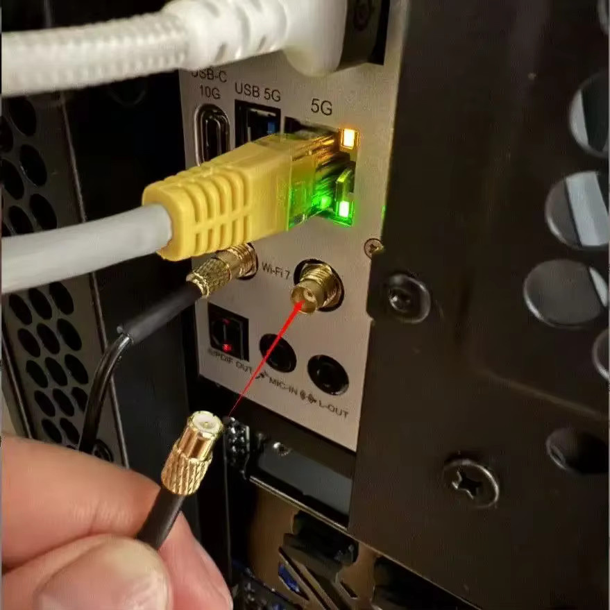 MSI WIFI7 Antenne in Weiß mit EZ-Stecker für MSI ASUS GIGABYTE Motherboard - Bild 4