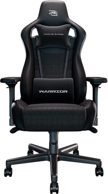 Gamingstuhl Proove Warrior Schwarz GCWR0001011 mit Armlehnen und Rollen - Bild 1