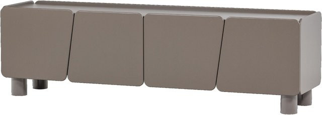 Lowboard MOUTIQUE AMOUR aus Massivholz Kiefer in Braun matt, B/T/H: 200 x 45 x 58 cm - Bild 1