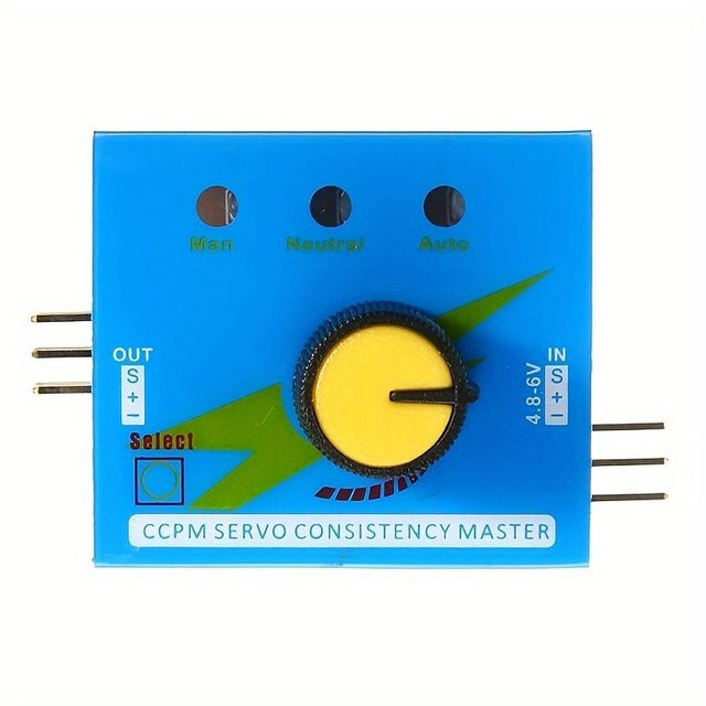 KePaQi Servo-Tester mit Anzeigeleuchte und Dreigangschalter für bürstenlose elektronische Geschwindigkeitsregler in Blau - Bild 1