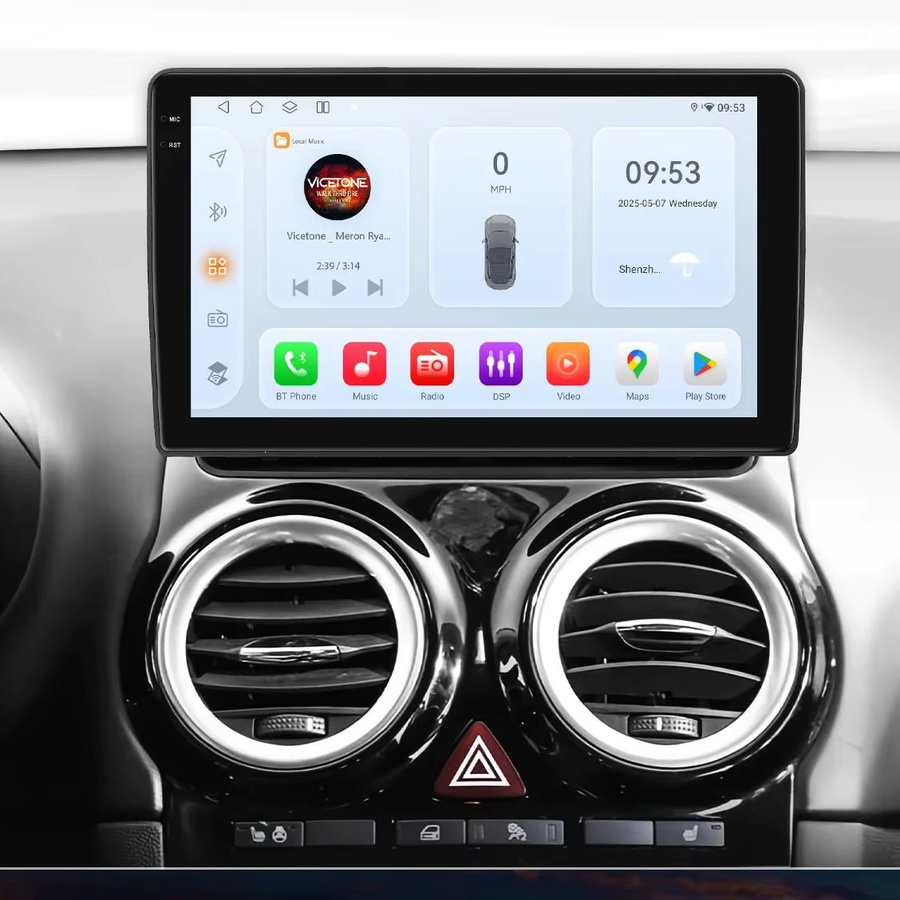 Hizpo Android 14 Auto-Multimedia-Player für Opel Corsa D 2007–2012 Schrägheck Van mit Snapdragon 6115, AI Carplay und 4G Unterstützung, Schwarz - Bild 4