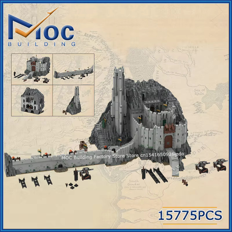 MOCBUILDING Ring der Feiern Helm's Deep Wachturm Festung, Bausteine, Fantasy - Bild 2