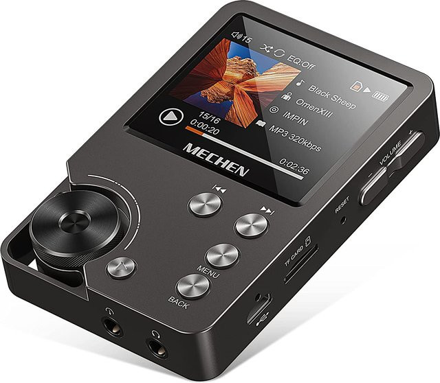 MECHEN MP3-Player Hi-Fi Digital-Audio-Musikplayer mit DSD High-Definition und 64GB Speicherkarte, erweiterbar bis 256GB, Gold oder Schwarz - Bild 1