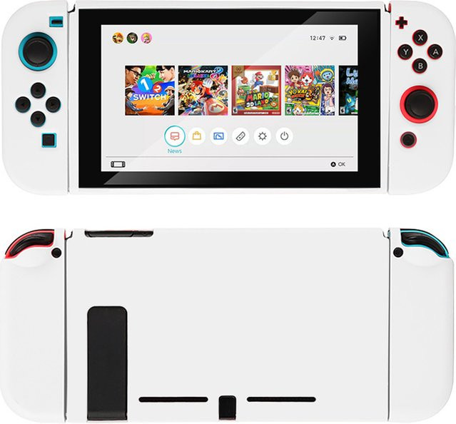 Kawaii Anime Schutzhülle für Nintendo Switch OLED mit Joy-Con Controller Case in Weiß - Bild 1