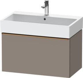 Duravit Waschtischunterschrank D-Neo, beige matt, wandhängend, 1 Auszug, Breite: 78,4 cm, Tiefe: 44,0 cm - Bild 1