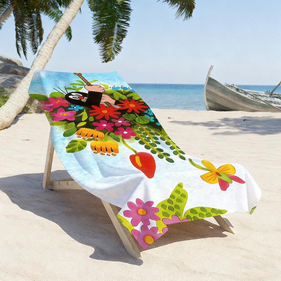 Strandtuch Der kleine Maulwurf von JMG Household Supplies, Mehrfarbig, B/H: 40 x 70 cm - Bild 3
