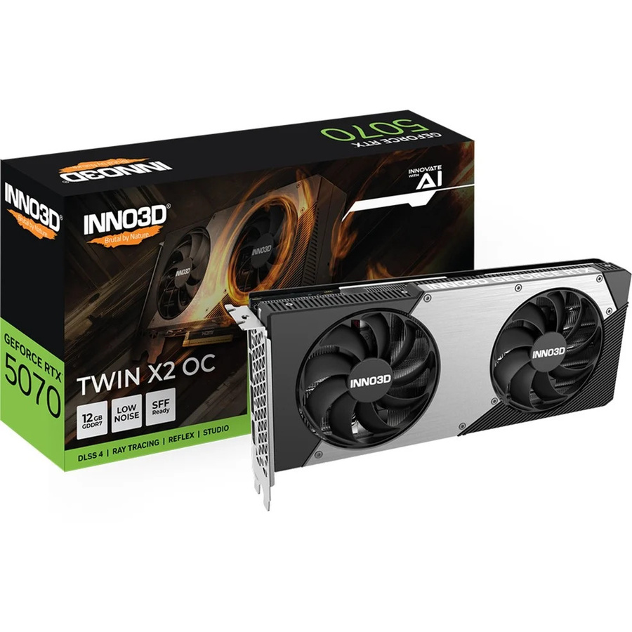 INNO3D GeForce RTX 5070 TWIN X2 OC Grafikkarte in Schwarz - Bild 1
