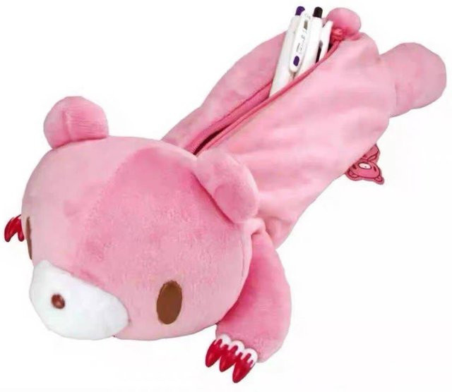 Gloomy Bear Plüsch Aufbewahrungstasche Rosa Kawaii Bär Kosmetiktasche und Federmäppchen - Bild 1