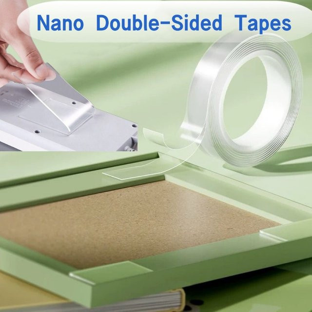 Doppelseitiges Nano-Klebeband in Transparent, extra starkes und wasserdichtes Klebeband für Zuhause - Bild 1