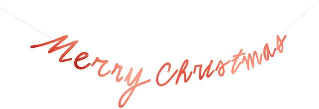 Rico Design Paper Poetry Girlande Merry Christmas in Rot aus Papier - Bild 1