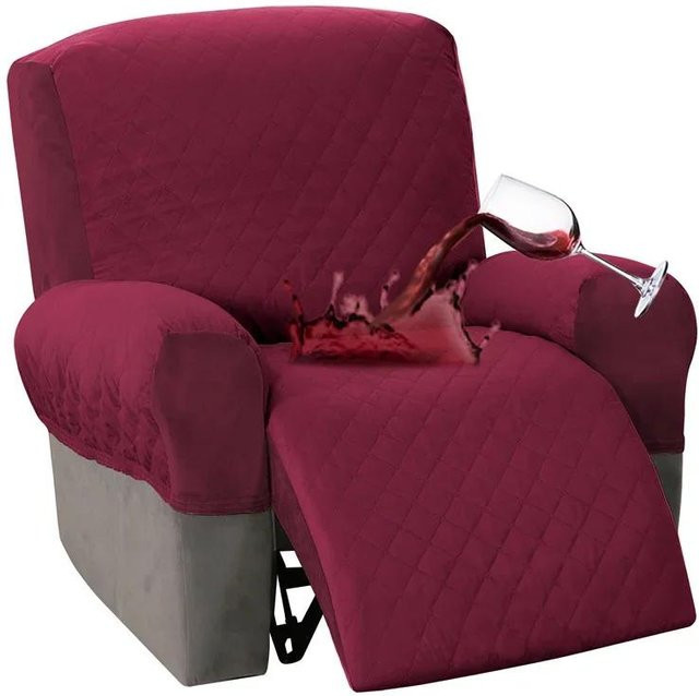Wasserdichter 4-teiliger Relaxsesselbezug von Household supplies MH für 1-Sitzer, rutschfest und waschbar, Größe M - Bild 1