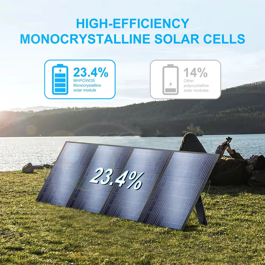 Keenergy Solarpanel-Set 200 W 18 V faltbares Solarladegerät für tragbare Camping-Kraftstationen - Bild 4
