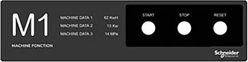 Schneider Electric ZBYLEG401001 Einlegeschild in Schwarz (B: 40,0 cm, H: 40,0 cm, T: 10,0 cm) - Bild 1