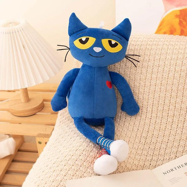 Kidsly Pete Cat, Plüschtierpuppe, blaue Katze, 40 cm - Bild 1
