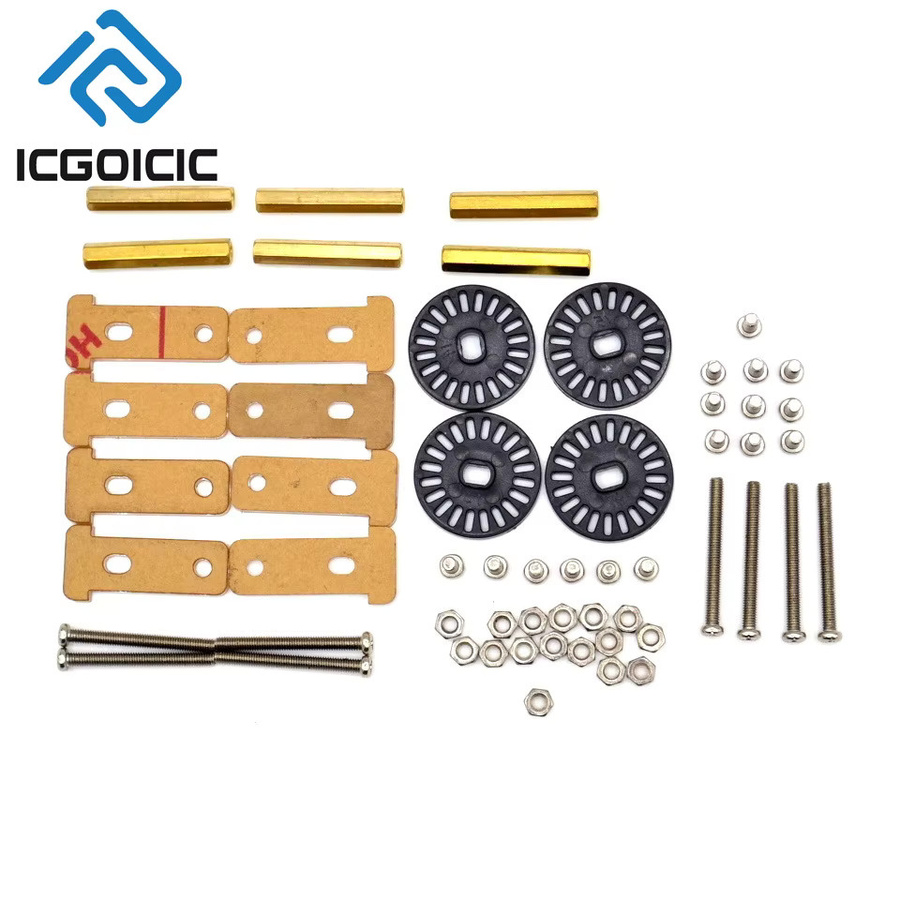 4WD Roboterauto-Chassis-Kit mit Encoder-Motoren und Acryl-DIY-Plattform für Arduino und Raspberry Pi, ICGOICIC, Blau/Rot/Schwarz/Grün - Bild 2
