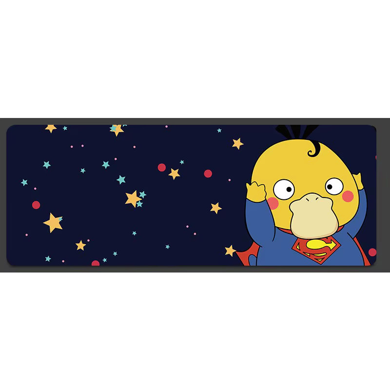 Rutschfeste Mauspad aus Leder mit Cartoon Anime Motiv in Multicolour für Notebook und Tastatur - Bild 2