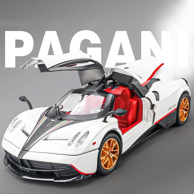 MAKEDA Huayra Revuelto Sportwagen, Modell Spielzeug, 1:24, Metall, mit Licht und Sound - Bild 1