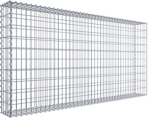 Gabiona Gabionenkorb aus Stahl in Silbergrau, B/T/H: 100 x 20 x 200 cm - Bild 1